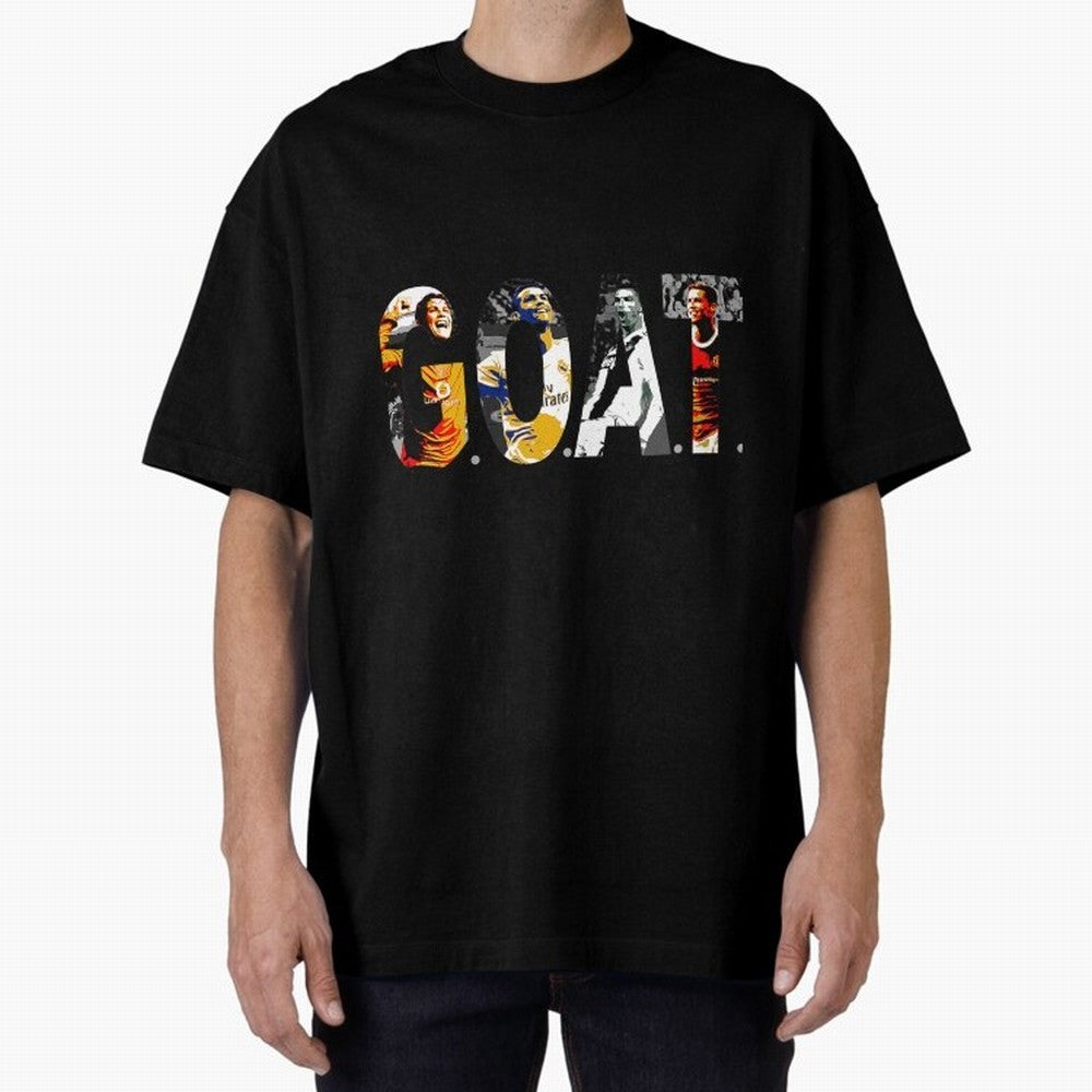 Cristiano Ronaldo Greatest Football Player Of All Time Oversized T-Shirt Feel the Roar of FIFA World Cup 2026 Group Stage for Fans of Neymar, Haaland and Cristiano Ronaldo and Argentina, France and Brazil, Bringing Match Day Excitement, Supporter