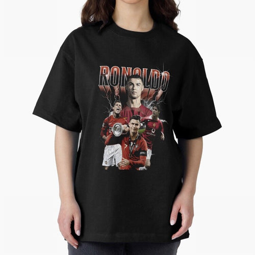 Cr7 footballer portuguese Oversized T-Shirt Celebrate Football Heritage in Global Football Passion for FIFA World Cup 2026 USA Canada Mexico, with Cristiano Ronaldo, Haaland and CR7, Spain, Worldwide Fan Energy, Dramatic Goals, Stadium Lights and