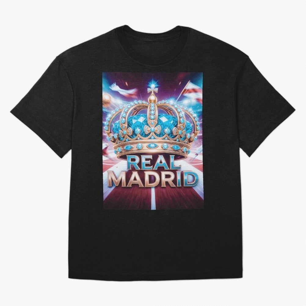 Real Madrid Oversized T-Shirt Keep the Match Day Mood of FIFA World Cup 2026 Group Stage for Fans of Haaland and Portugal, Spain and Germany, Bringing Football Festival Excitement, Trophy Ambitions, Country Rivalries and Star Player Buzz; Perfect