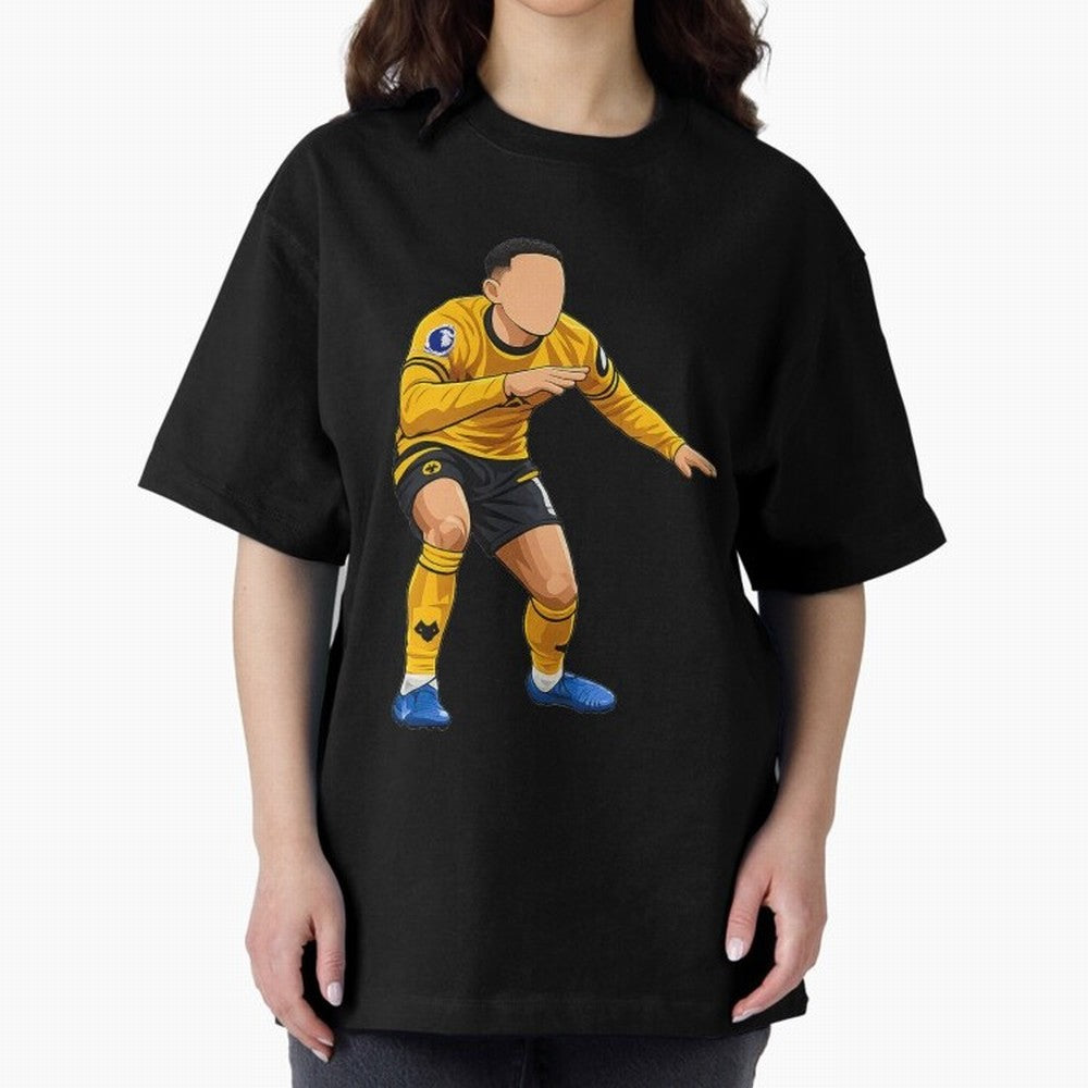 Matheus Cunha Goal Celebration Dance Oversized T-Shirt Celebrate Football Dreams Across FIFA World Cup 2026 Group Stage Spirit, Capturing England, Messi and Cristiano Ronaldo, Goal Celebration Energy, Supporter Heritage, Football Icons and