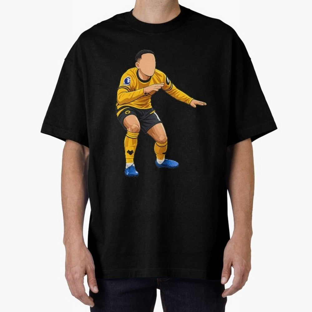 Matheus Cunha Goal Celebration Dance Oversized T-Shirt Celebrate Football Dreams Across FIFA World Cup 2026 Group Stage Spirit, Capturing England, Messi and Cristiano Ronaldo, Goal Celebration Energy, Supporter Heritage, Football Icons and
