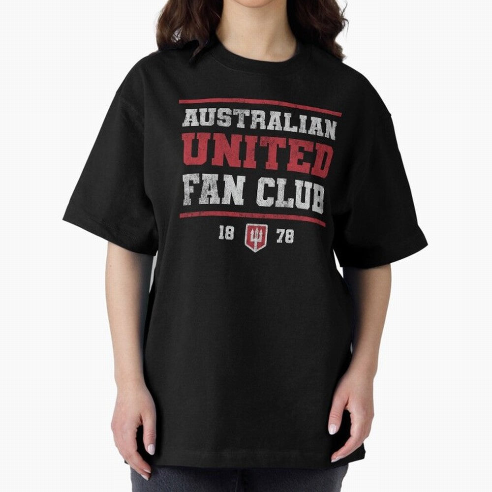 Australian United Fan Club Oversized T-Shirt Relive Legendary Nights from Match Day Hype around FIFA World Cup 2026 Group Stage, Mbappe, Argentina, France and Brazil, Tournament Hype, Historic Matchups, Family Viewing Parties and Global Sports
