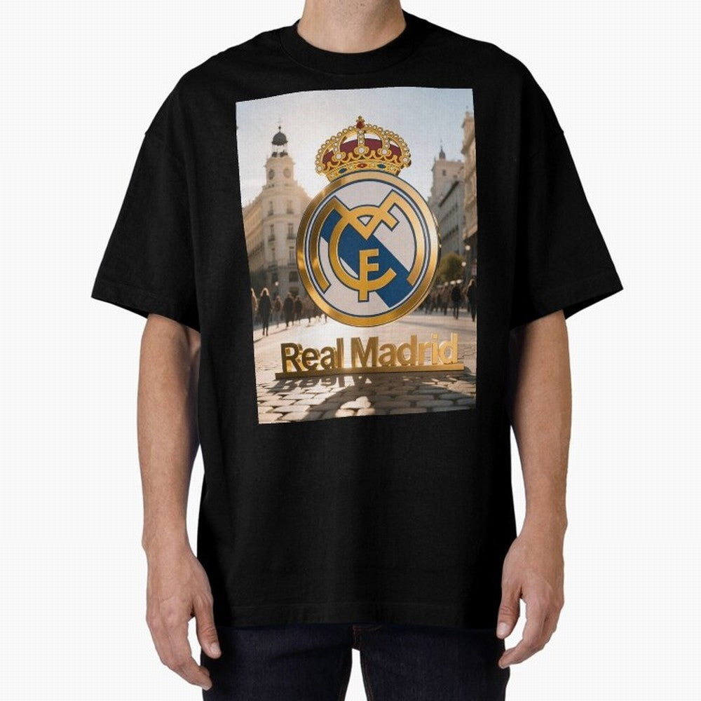 As¨ª as¨ª as¨ª Gana el Madrid Oversized T-Shirt Honor Football Greatness during FIFA World Cup 2026 USA Canada Mexico Spirit, Highlighting Portugal, CR7, Tournament Hype, Historic Matchups, Family Viewing Parties and Global Sports Pride; Ideal for