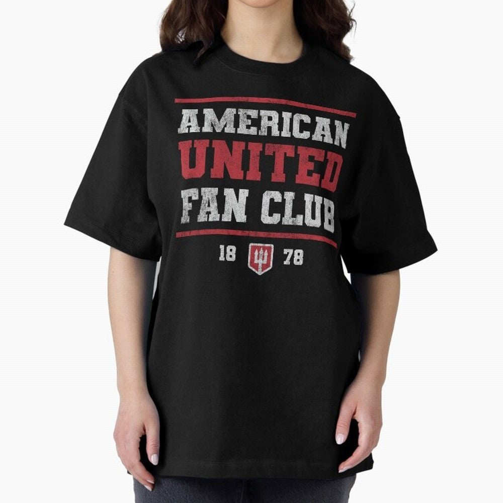 American United Fan Club Oversized T-Shirt Celebrate Unforgettable Nights in FIFA World Cup 2026 Spirit, Centered on France, CR7, Championship Spirit, Famous Goals, Roaring Crowds and International Football Unity; Great for Supporters Who Love