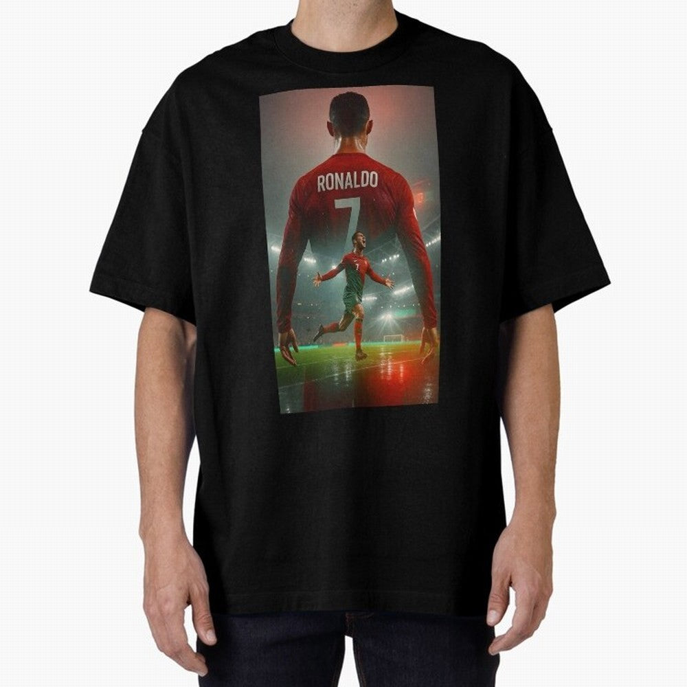 Christiano Ronaldo Oversized T-Shirt Bring World Football Passion into FIFA World Cup 2026 USA Canada Mexico Driven by Mbappe, England, France and Netherlands Energy, Sports Nostalgia, International Competition, Famous Players and Unforgettable