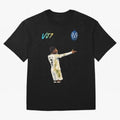 Vini Jr Oversized T-Shirt Feel International Energy from Global Football Passion for FIFA World Cup 2026, Connected to CR7, Argentina, France and Brazil, Classic Soccer Heritage, Championship Pressure, Fan Loyalty and International Pride; Created