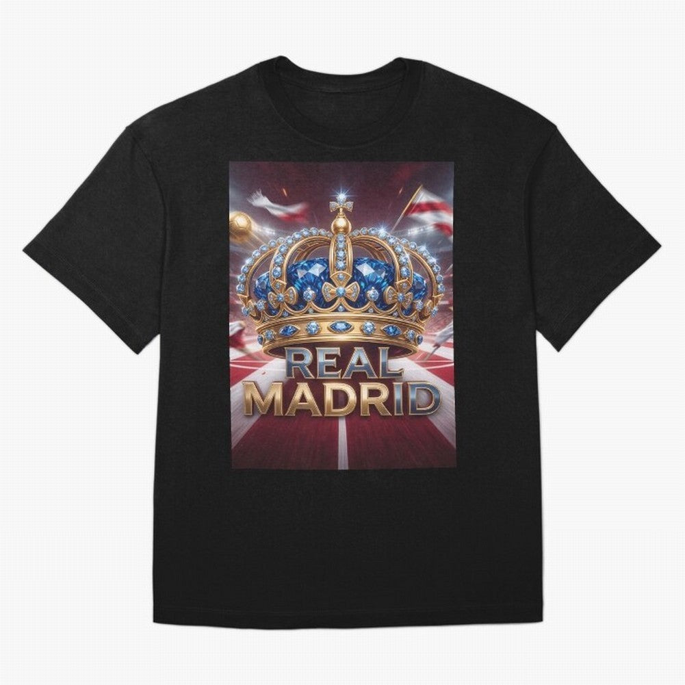 The Diamond of Real Madrid Oversized T-Shirt Elevate the FIFA World Cup 2026 Journey through Mbappe and Neymar Highlights, England Pride, Global Supporter Spirit, Legendary Goals, National Colors and Tournament Celebration; Perfect for People Who