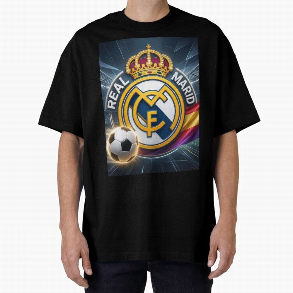 Pelot¨®n Real Madrid Oversized T-Shirt Bring Global Tournament Vibes to FIFA World Cup 2026 Group Stage Highlighting Cristiano Ronaldo, Portugal, Spain and Germany Energy, Football Passion, Legendary Performances, Festival Vibes and Supporter