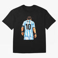 Messi Argentina 10 Oversized T-Shirt Support Iconic Players in Match Day Hype around FIFA World Cup 2026, Mbappe and Neymar, France, Goal Celebration Energy, Supporter Heritage, Football Icons and Worldwide Tournament Joy; Built for Supporters