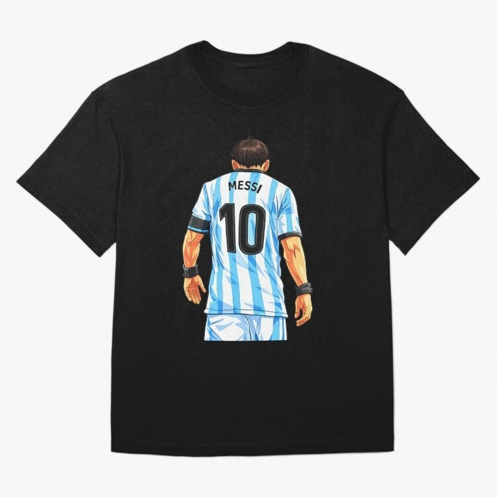 Messi Argentina 10 Oversized T-Shirt Support Iconic Players in Match Day Hype around FIFA World Cup 2026, Mbappe and Neymar, France, Goal Celebration Energy, Supporter Heritage, Football Icons and Worldwide Tournament Joy; Built for Supporters