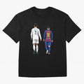 Cristiano Ronaldo And Messi Oversized T-Shirt Back the Journey through FIFA World Cup 2026 for Fans of Messi, Neymar and Mbappe and Germany, Bringing Tournament Hype, Historic Matchups, Family Viewing Parties and Global Sports Pride; Perfect for