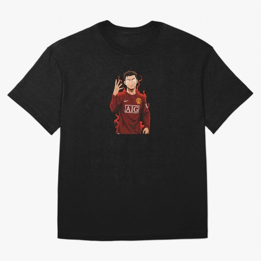 Cristiano Ronaldo Anime Art Blue Lock Inspired Football Legend Oversized T-Shirt Represent the Passion of FIFA World Cup 2026 Group Stage Built around CR7 and Messi, Netherlands Energy, Football History, Final Match Energy, Crowd Noise and Once in