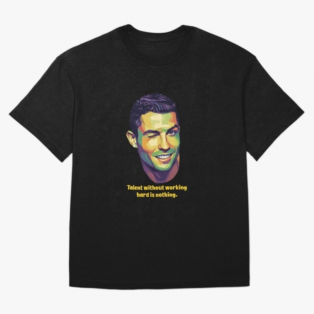 Cristiano Ronaldo Quotes Oversized T-Shirt Join FIFA World Cup 2026 USA Canada Mexico with Cristiano Ronaldo, Haaland and CR7, Brazil Energy, Classic Soccer Heritage, Championship Pressure, Fan Loyalty and International Pride; Great for Supporters