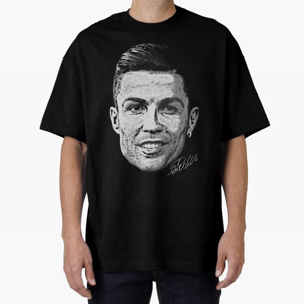 Cristiano Ronaldo Signed Oversized T-Shirt Carry FIFA World Cup 2026 Group Stage Highlighting Cristiano Ronaldo, Haaland and CR7, England, France and Netherlands Energy, Retro Football Energy, Iconic Rivalries, Trophy Chase Drama and Stadium