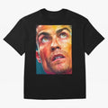 Cristiano Ronaldo Football Soccer Player Intense Color Portrait Oversized T-Shirt Represent Match Day Hype around FIFA World Cup 2026, Neymar, Netherlands, Champion Mindset, Group Stage Buzz, Knockout Tension and Passionate Fan Culture; Perfect for