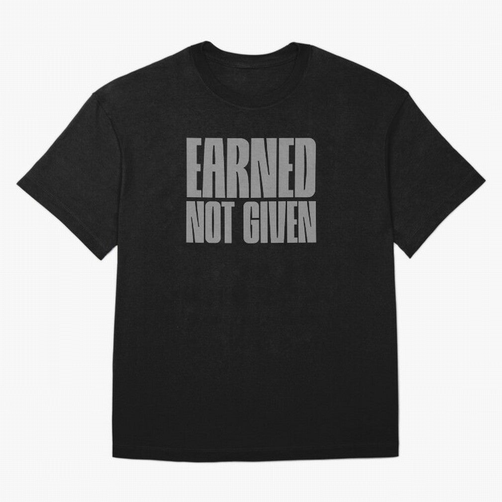 Earned not given grey 2 Oversized T-Shirt Make Your Look Match FIFA World Cup 2026 Group Stage Spirit, Celebrating Spain, CR7, Game Day Rituals, Football Legends, Country Pride and the Road to the Final; Perfect for People Who Love Argentina,