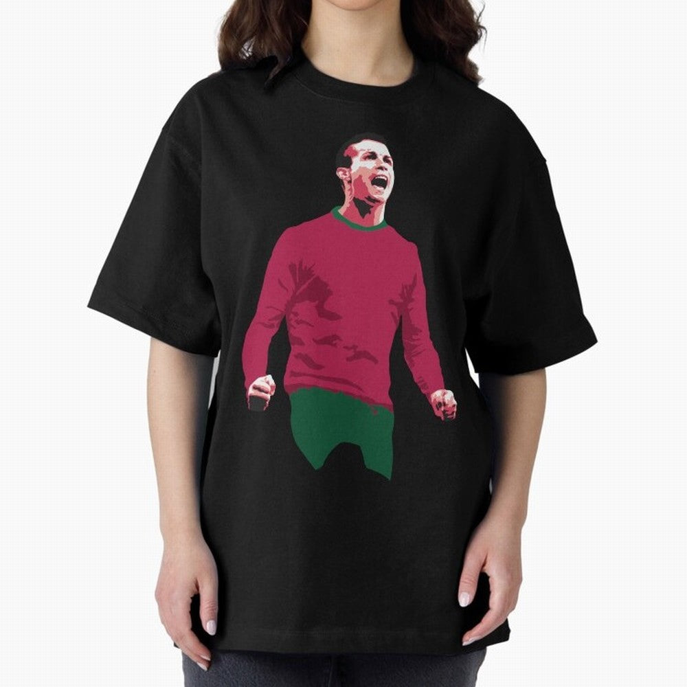 Ronaldo Oversized T-Shirt Feel International Energy from Match Day Hype around FIFA World Cup 2026 USA Canada Mexico, CR7, Portugal, Spain and Germany, Game Day Rituals, Football Legends, Country Pride and the Road to the Final; Made for Collectors