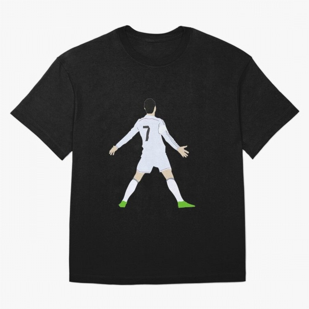 Cristiano Ronaldo Oversized T-Shirt Keep the Legacy of Match Day Hype around FIFA World Cup 2026 USA Canada Mexico, Messi, CR7 and Mbappe, England, Global Supporter Spirit, Legendary Goals, National Colors and Tournament Celebration; Made for