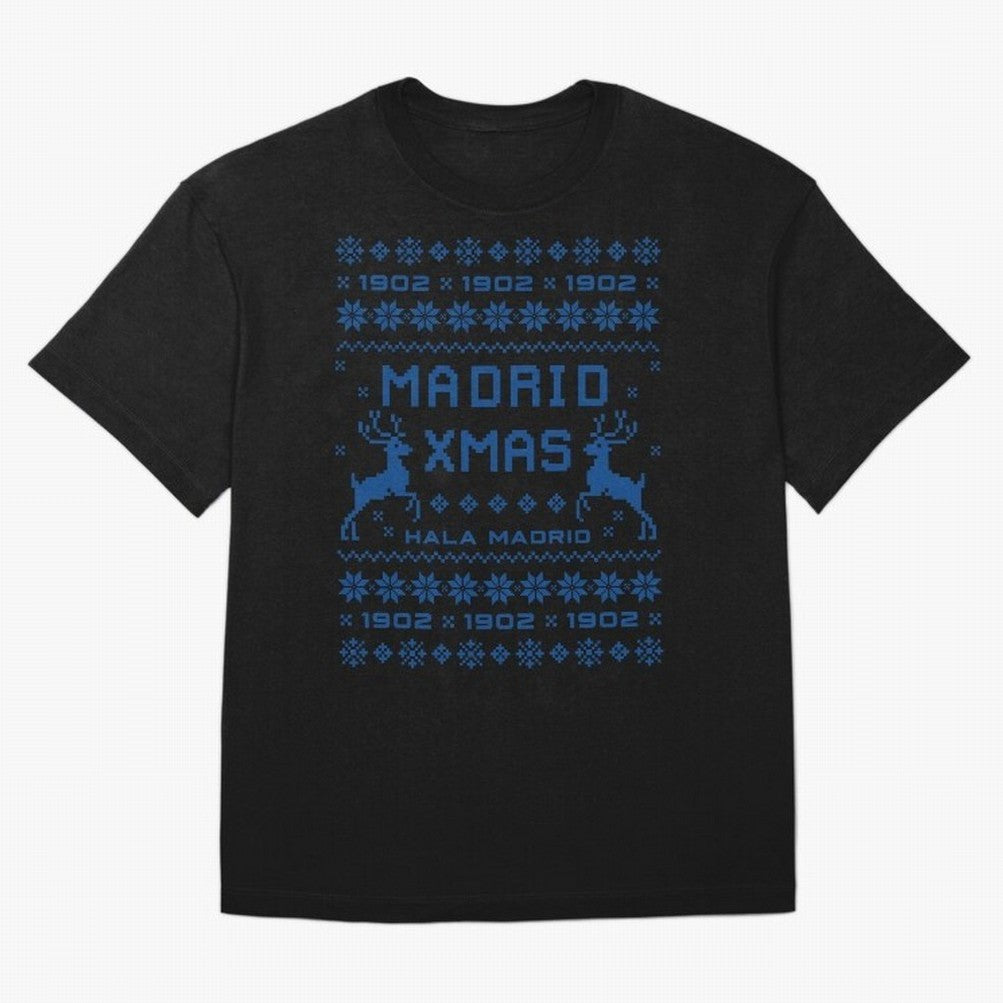 Real Madrid Christmas Oversized T-Shirt Capture Stadium Memories from the FIFA World Cup 2026 USA Canada Mexico Journey through Haaland and Mbappe Highlights, Germany Pride, Football Passion, Legendary Performances, Festival Vibes and Supporter