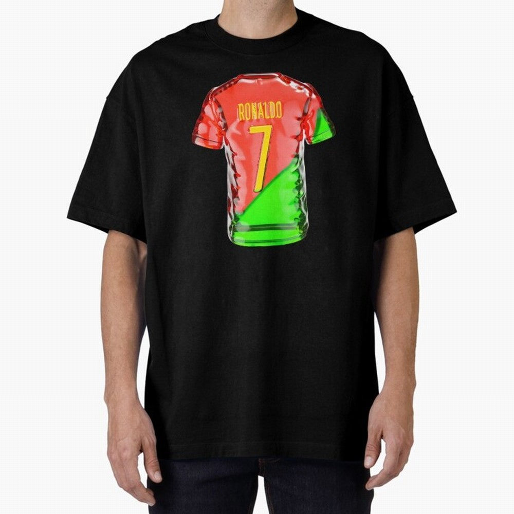 Cristiano Ronaldo Oversized T-Shirt Relive the Noise and Pride of FIFA World Cup 2026 for Fans of Messi, Neymar and Mbappe and Brazil, Bringing Tournament Hype, Historic Matchups, Family Viewing Parties and Global Sports Pride; Made for Die Hard