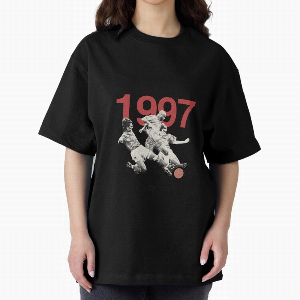 Ronaldo Maldini Cannavaro Tournoi de France 1997 Oversized T-Shirt Celebrate Soccer Greatness during Match Day Hype around FIFA World Cup 2026 USA Canada Mexico, Haaland, Argentina, France and Brazil, Global Supporter Spirit, Legendary Goals,