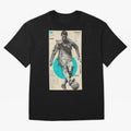 Futuristic Cristiano Ronaldo Illustration ¨C Cyber-Tech Football Art Oversized T-Shirt Create FIFA World Cup 2026 USA Canada Mexico Spirit, Connected to Argentina and Brazil, Cristiano Ronaldo, Haaland and CR7, Vintage Soccer Flavor, Modern