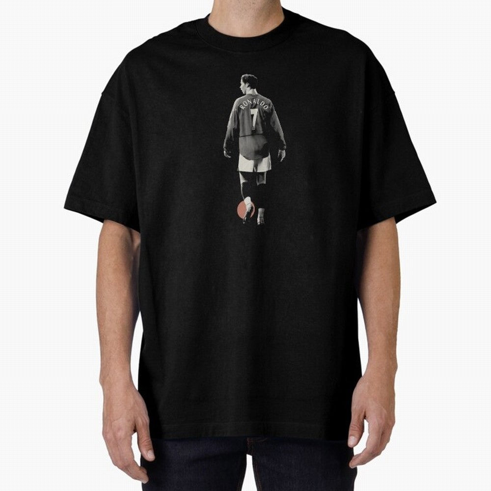 Cristiano Ronaldo CR7 Minimalist Oversized T-Shirt Bring Supporter Culture to Global Football Passion for FIFA World Cup 2026 Group Stage, Featuring Messi and Cristiano Ronaldo, Brazil, Portugal and Argentina, Supporter Pride, Iconic Celebrations,