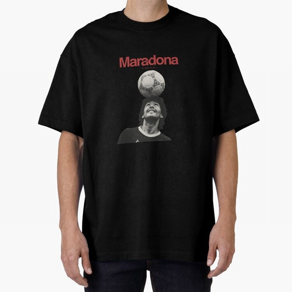 Diego Maradona Minimalist Oversized T-Shirt Cheer for the FIFA World Cup 2026 Group Stage Journey through Messi Highlights, Portugal Pride, Stadium Chants, National Pride, Trophy Dreams and Unforgettable Football Memories; Perfect for People Who