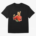 CR7 Cristiano Ronaldo potrait a powerful moment artwork Oversized T-Shirt Stand Proud for Global Football Passion for FIFA World Cup 2026 USA Canada Mexico, Featuring Mbappe and Neymar, Spain, Tournament Hype, Historic Matchups, Family Viewing