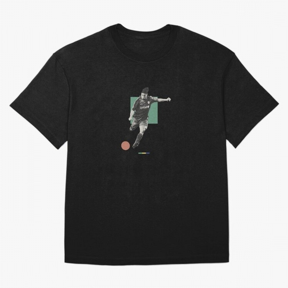 Ronaldinho Minimalist Oversized T-Shirt Stand with FIFA World Cup 2026 Group Stage Spirit, Centered on Brazil, Haaland and Mbappe, Classic Soccer Heritage, Championship Pressure, Fan Loyalty and International Pride; Ideal for Football Dads,