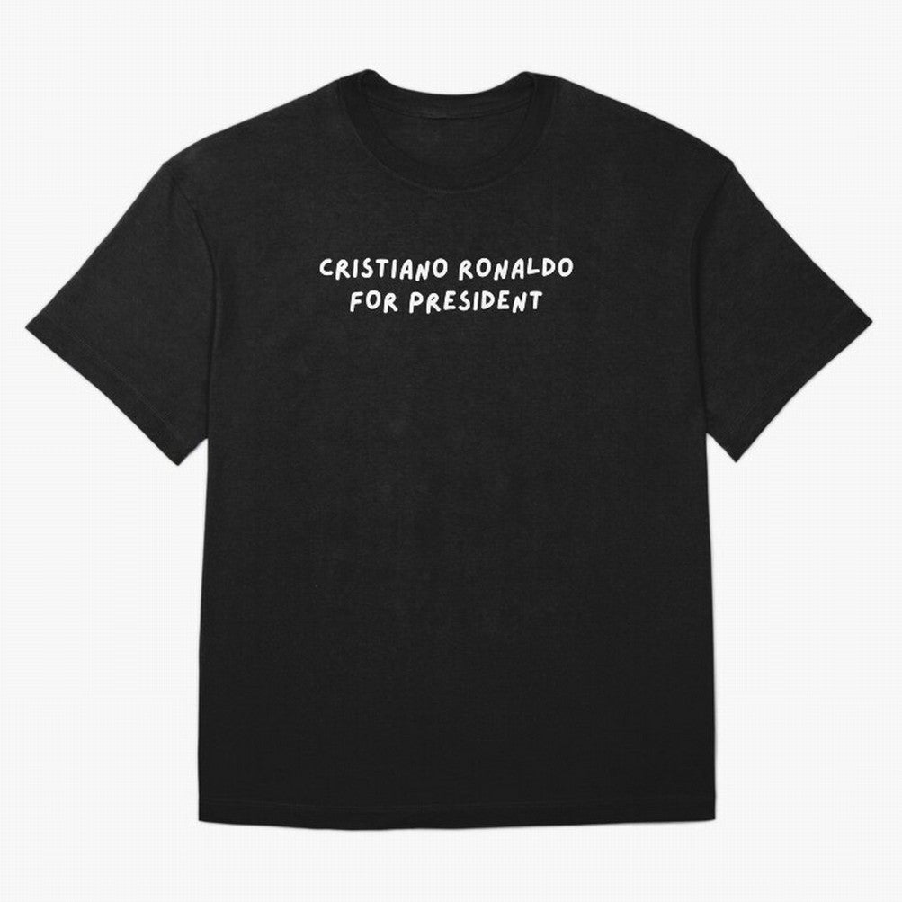 Cristiano Ronaldo for President Oversized T-Shirt Mark the FIFA World Cup 2026 Group Stage Journey through Neymar, Haaland and Cristiano Ronaldo Highlights, Brazil, Portugal and Argentina Pride, Vintage Soccer Flavor, Modern Football Stars,
