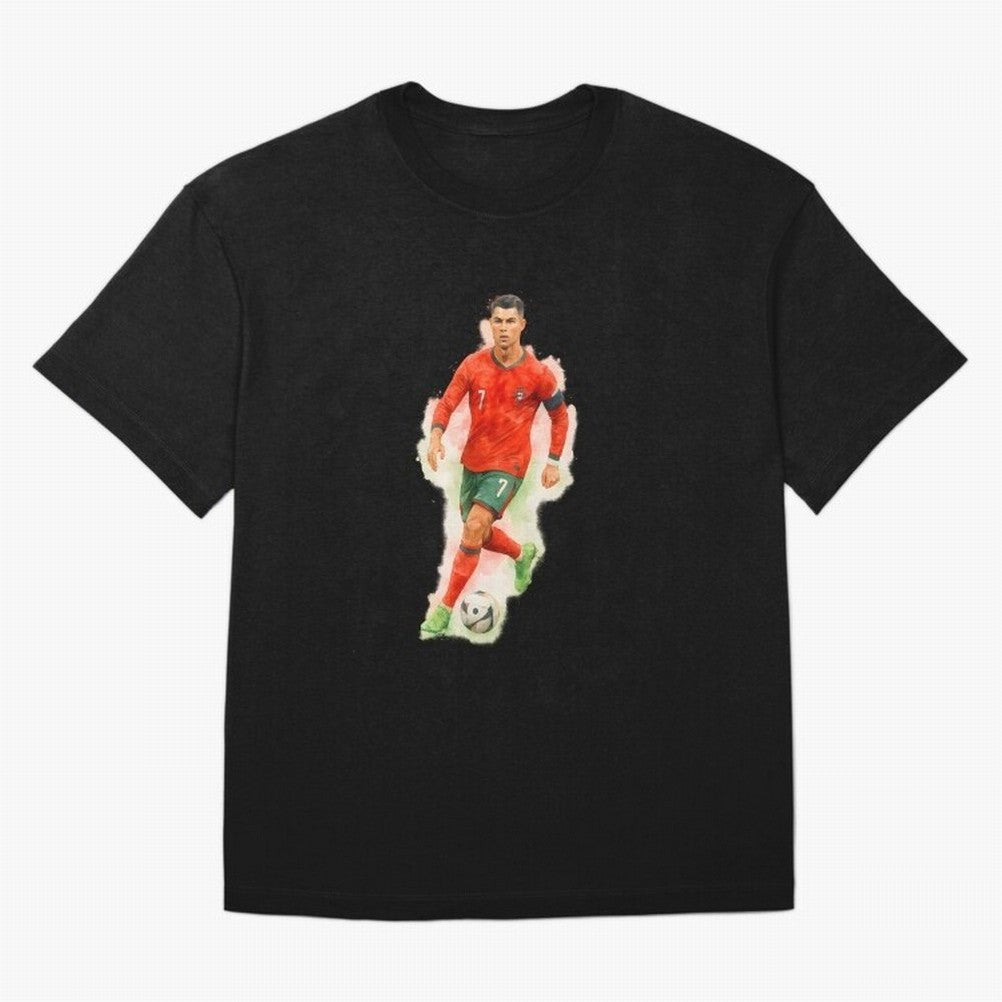 CR7 Cristiano Ronaldo a powerful moment artwork Oversized T-Shirt Keep Football History Alive during FIFA World Cup 2026 Group Stage for Fans of Cristiano Ronaldo and France, Bringing Stadium Chants, National Pride, Trophy Dreams and Unforgettable