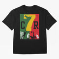 Portugal The Goat CR 7 World Cup 2026 Oversized T-Shirt Feel the Trophy Chase of Global Football Passion for FIFA World Cup 2026 Group Stage, Centered on Haaland and Mbappe, England and Germany, Match Day Excitement, Supporter Culture, Golden Goals