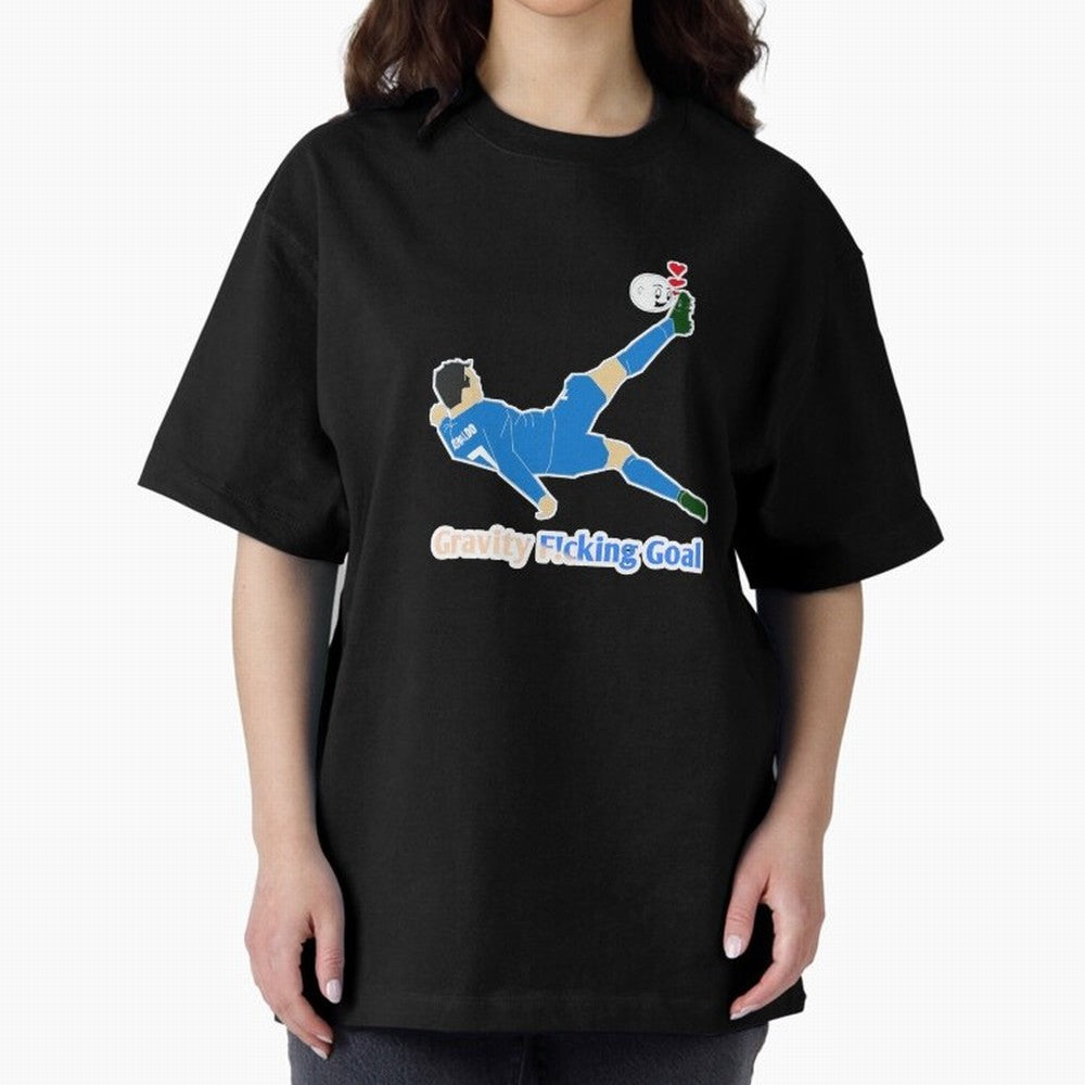 Cristiano Ronaldo Bicycle kick Oversized T-Shirt Wear the Spirit of Global Football Passion for FIFA World Cup 2026 USA Canada Mexico, Highlighting Messi, Netherlands, Vintage Soccer Flavor, Modern Football Stars, National Flags and Final Night