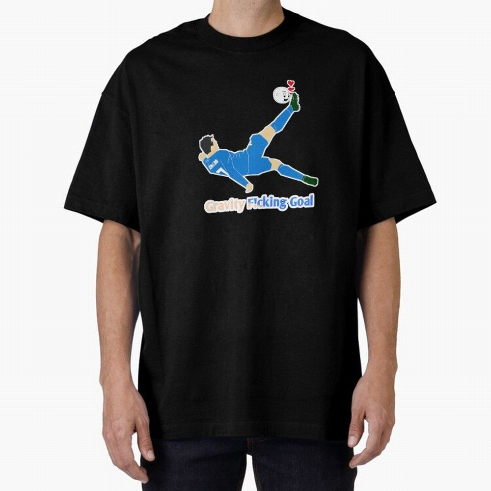 Cristiano Ronaldo Bicycle kick Oversized T-Shirt Wear the Spirit of Global Football Passion for FIFA World Cup 2026 USA Canada Mexico, Highlighting Messi, Netherlands, Vintage Soccer Flavor, Modern Football Stars, National Flags and Final Night