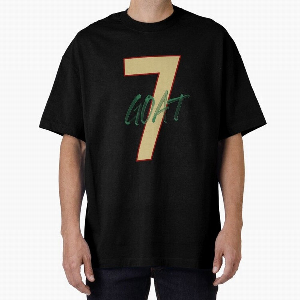 Cristiano Ronaldo 7 GOAT Football Legend Poster Art Oversized T-Shirt Unlock Match Day Hype around FIFA World Cup 2026 USA Canada Mexico, Mbappe and Neymar, France, Match Day Excitement, Supporter Culture, Golden Goals and Global Football Passion;