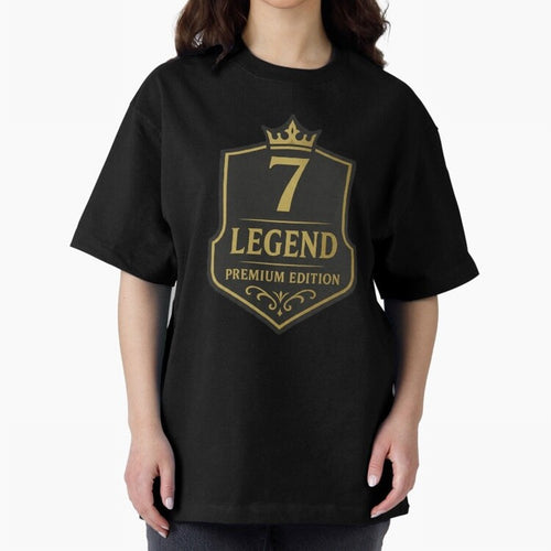 7Legend Football Inspired Number 7 T-Shirt Oversized T-Shirt Bring Legendary Rivalry Energy to FIFA World Cup 2026 USA Canada Mexico Spirit, Connected to France, Haaland and Mbappe, Match Day Excitement, Supporter Culture, Golden Goals and Global