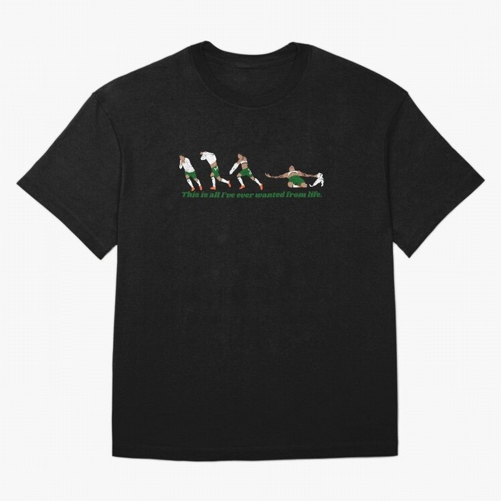 Troy Parrott Ireland Hat Trick Goal Celebration Minimalist Oversized T-Shirt Celebrate the Road through Match Day Hype around FIFA World Cup 2026 USA Canada Mexico, Haaland and Mbappe, France, Vintage Soccer Flavor, Modern Football Stars, National
