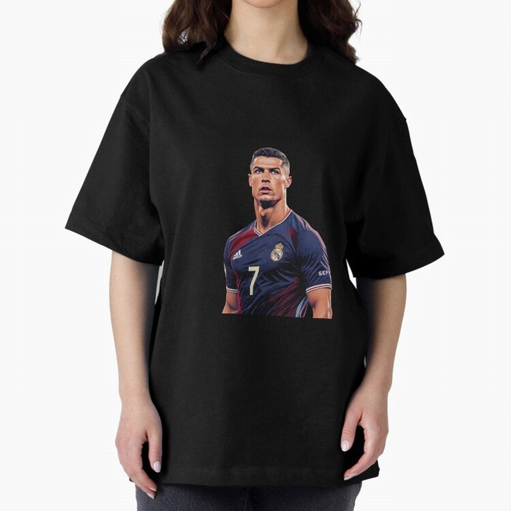 CR7 Siuuu Oversized T-Shirt Honor FIFA World Cup 2026 Group Stage for Fans of Mbappe and Argentina, Bringing Sports Nostalgia, International Competition, Famous Players and Unforgettable Victories; Perfect for Supporters Who Want Bold Football