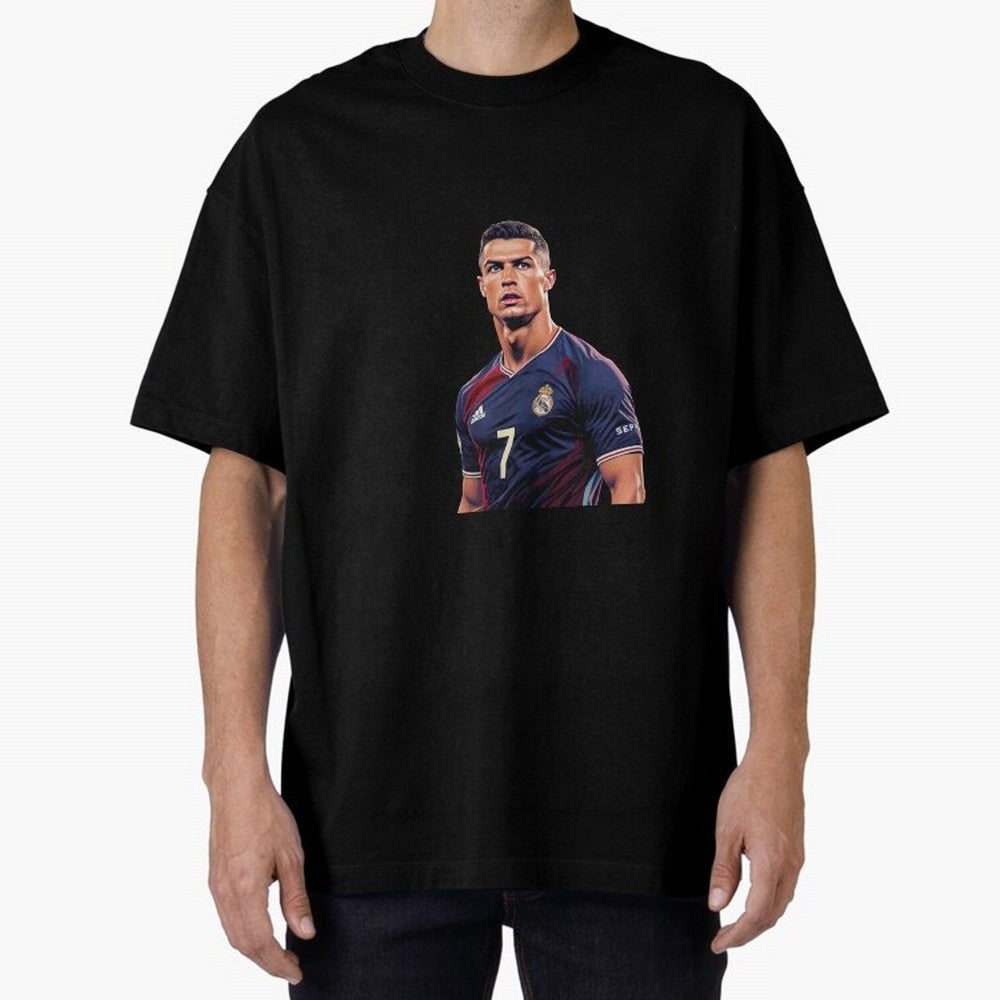 CR7 Siuuu Oversized T-Shirt Honor FIFA World Cup 2026 Group Stage for Fans of Mbappe and Argentina, Bringing Sports Nostalgia, International Competition, Famous Players and Unforgettable Victories; Perfect for Supporters Who Want Bold Football