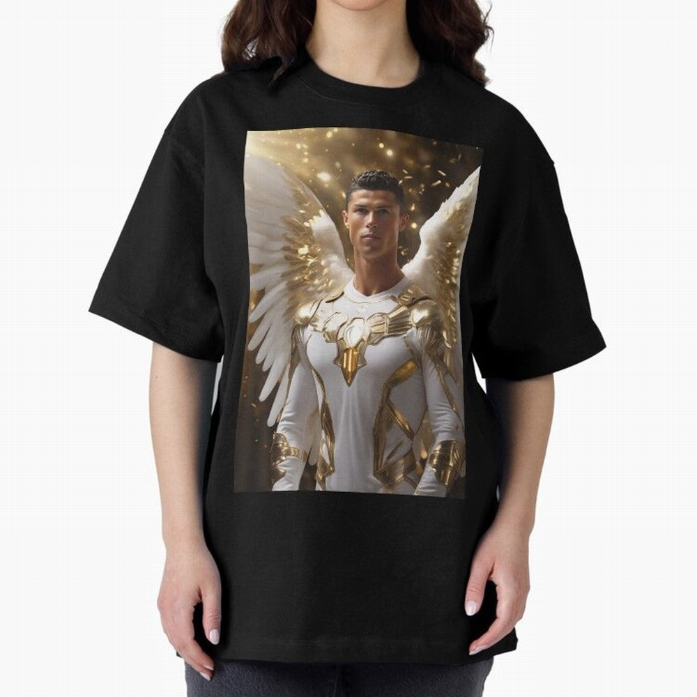 Cristiano Ronaldo angel 1 Oversized T-Shirt Feel the FIFA World Cup 2026 Journey through CR7 Highlights, Germany Pride, Classic Soccer Heritage, Championship Pressure, Fan Loyalty and International Pride; Perfect for Supporters Who Want Bold