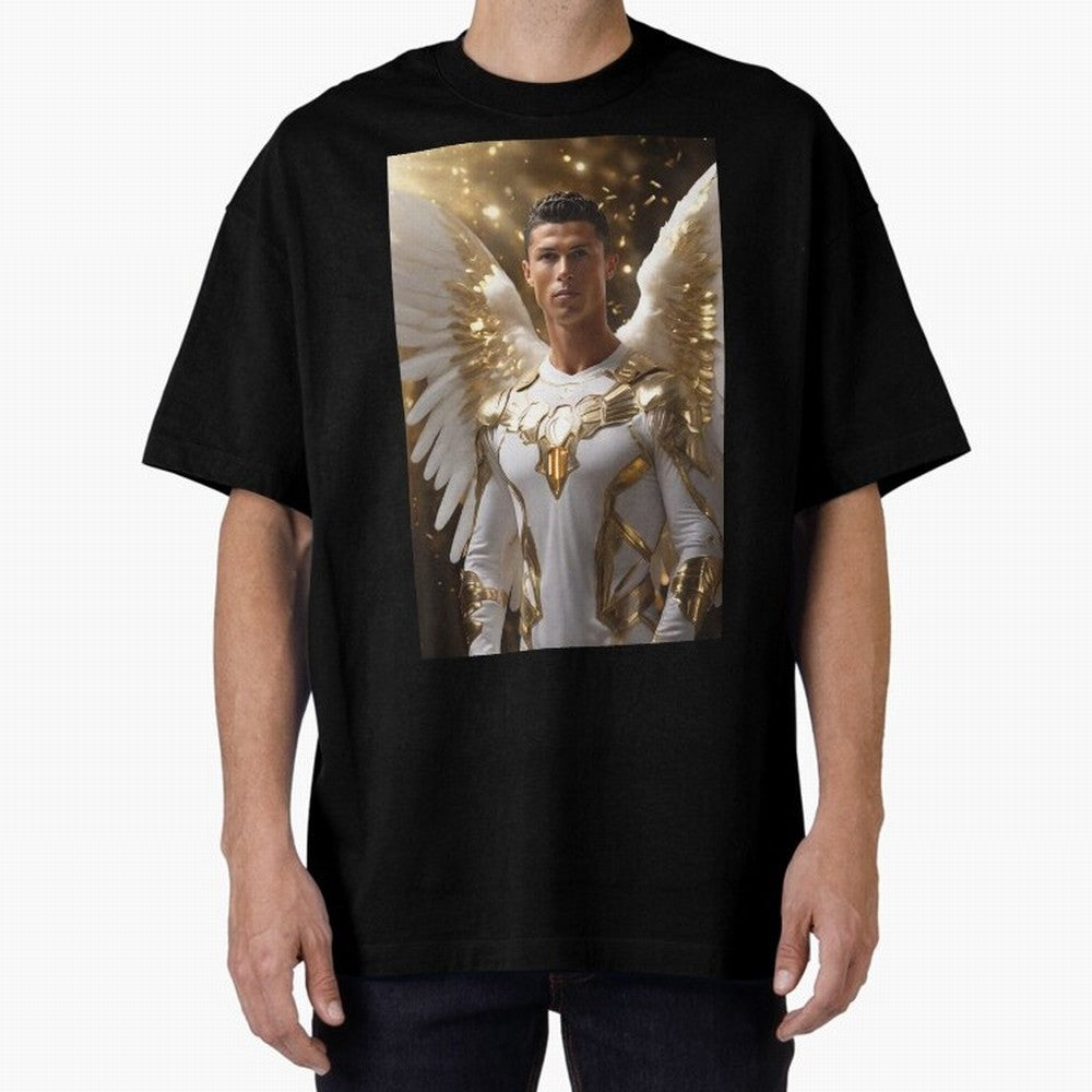 Cristiano Ronaldo angel 1 Oversized T-Shirt Feel the FIFA World Cup 2026 Journey through CR7 Highlights, Germany Pride, Classic Soccer Heritage, Championship Pressure, Fan Loyalty and International Pride; Perfect for Supporters Who Want Bold