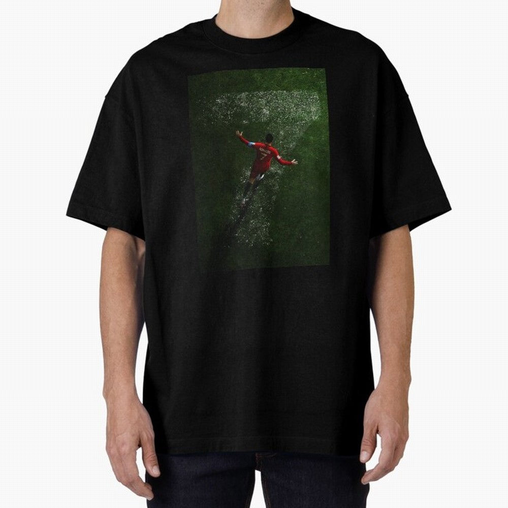 CR7 The G.O.A.T. Football Art - Cristiano Ronaldo Oversized T-Shirt Show Your Stadium Side during the FIFA World Cup 2026 USA Canada Mexico Journey through Neymar Highlights, England, France and Netherlands Pride, Fan Favorite Moments, National