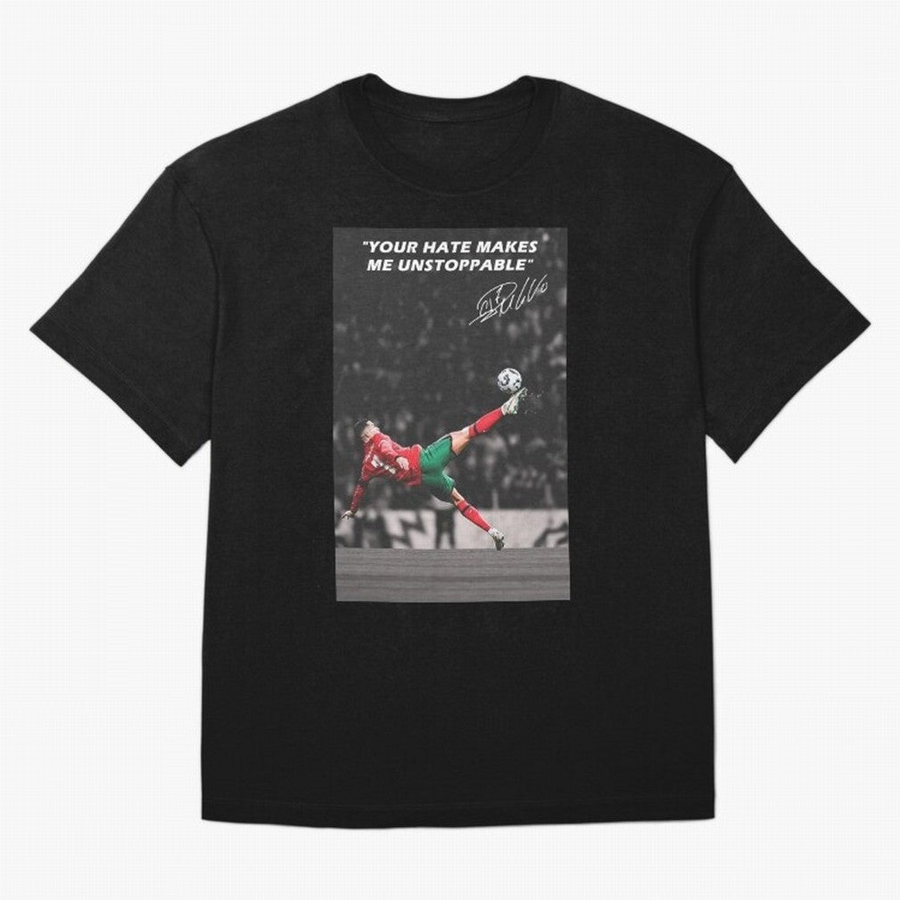 Cristiano Ronaldo Inspiration Oversized T-Shirt Honor the Football Icons of FIFA World Cup 2026 USA Canada Mexico Spirit, Inspired by Germany, Haaland, Retro Football Energy, Iconic Rivalries, Trophy Chase Drama and Stadium Atmosphere; Created for