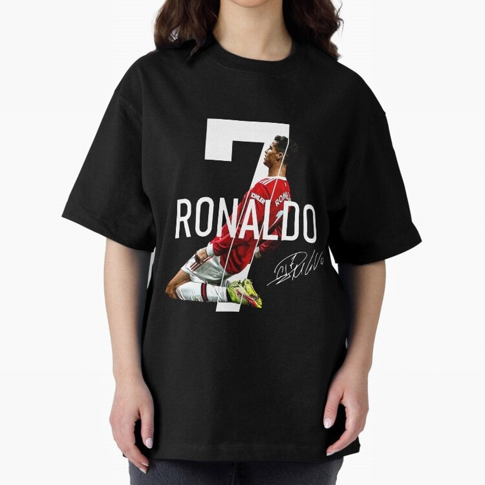 Cristiano Ronaldo - CR7 Oversized T-Shirt Celebrate Fan Culture around Match Day Hype around FIFA World Cup 2026 Group Stage, Neymar, Spain, Stadium Memories, Football Loyalty, International Chants and Championship Tradition; Made for Die Hard