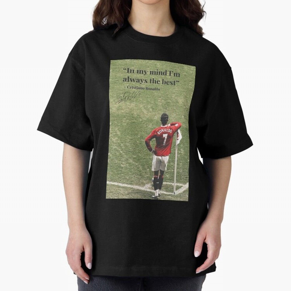 Cristiano Ronaldo Motivation Oversized T-Shirt Celebrate the Biggest Stage of FIFA World Cup 2026 USA Canada Mexico Featuring Mbappe and Neymar, Brazil Energy, Match Day Excitement, Supporter Culture, Golden Goals and Global Football Passion; Ideal