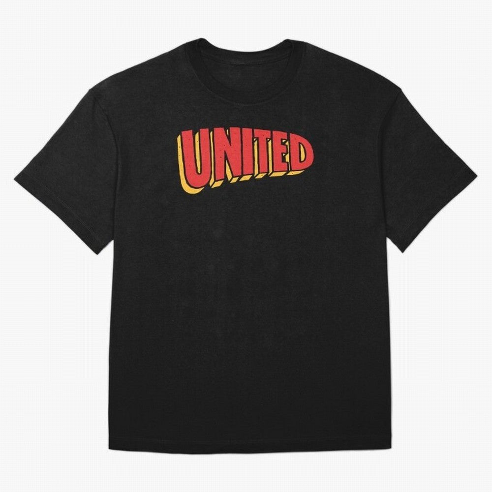 Manchester United Comic Style Oversized T-Shirt Show Your Tournament Heart for FIFA World Cup 2026 USA Canada Mexico Spirit, Highlighting Spain, Mbappe, Fan Favorite Moments, National Team Passion, Big Match Drama and Soccer History; Perfect for