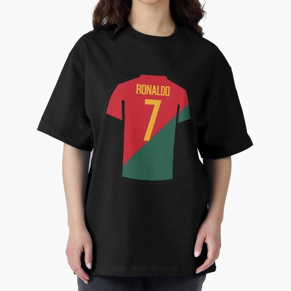 Ronaldo Portugal Jersey Oversized T-Shirt Treasure the FIFA World Cup 2026 Group Stage Journey through Messi, CR7 and Mbappe Highlights, Argentina Pride, Football History, Final Match Energy, Crowd Noise and Once in a Lifetime Moments; Perfect for