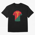 Ronaldo Portugal Jersey Oversized T-Shirt Treasure the FIFA World Cup 2026 Group Stage Journey through Messi, CR7 and Mbappe Highlights, Argentina Pride, Football History, Final Match Energy, Crowd Noise and Once in a Lifetime Moments; Perfect for