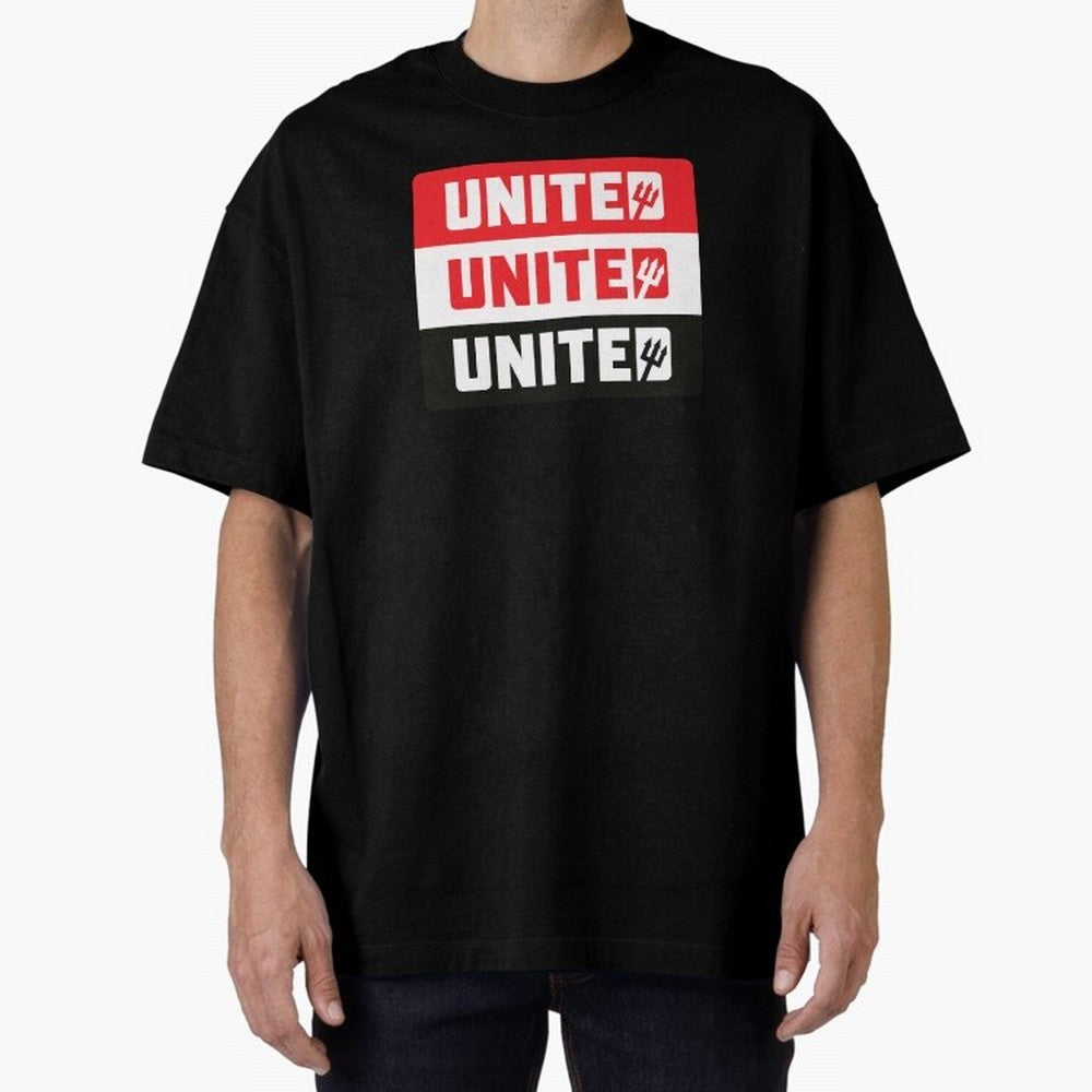 Manchester United United United Oversized T-Shirt Celebrate Fan Culture around Global Football Passion for FIFA World Cup 2026 USA Canada Mexico, Filled with Mbappe, Argentina and Brazil, Fan Favorite Moments, National Team Passion, Big Match Drama